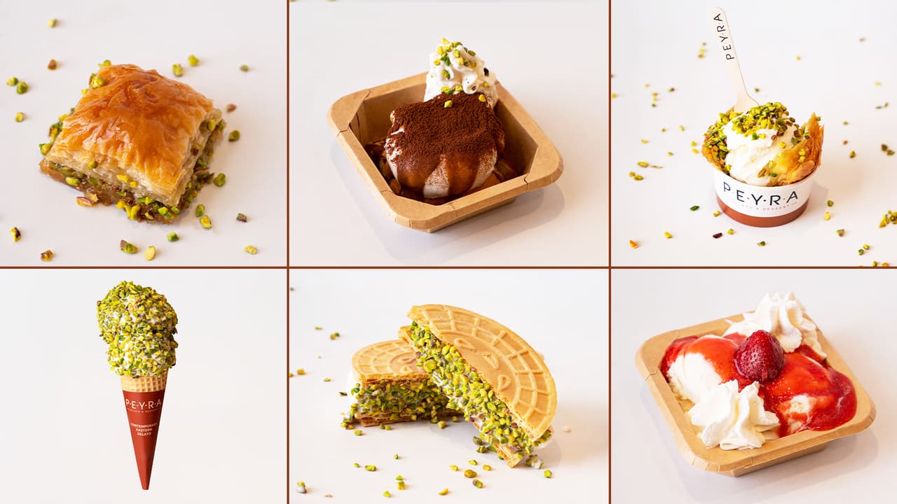 Peyra Gelato ürünler